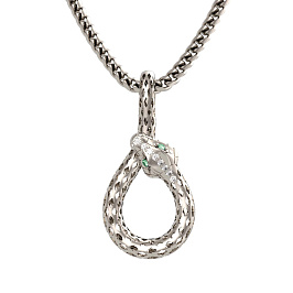 Подвеска из белого золота с бриллиантами