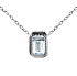 Колье из белого золота с бриллиантом 0,23 ct