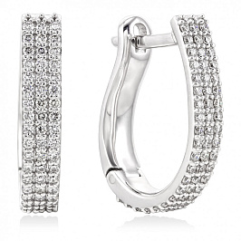 Серьги золотые с бриллиантами