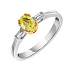 Кольцо из золота с фантазийным бриллиантом 0,52 ct