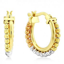 Золотые серьги конго