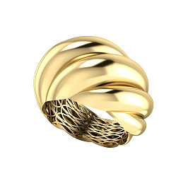 Кольцо из желтого золота