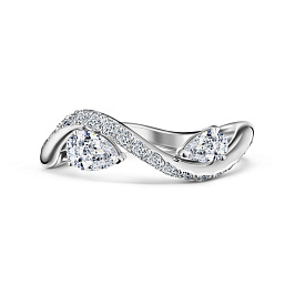 Кольцо ALROSA  из белого золота