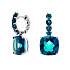 Серьги из белого золота с топазами 11,5 ct