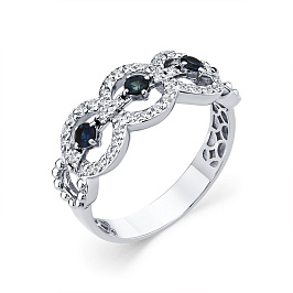 Кольцо из белого золота