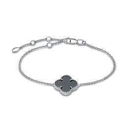 Браслет из белого золота с ониксом 2,865 ct