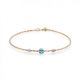 Браслет из комбинированного золота