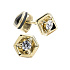 Серьги из желтого золота с бриллиантами 0,4 ct
