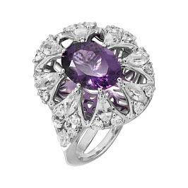 Кольцо из белого золота со шпинелью 2,11 ct