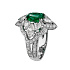 Кольцо из белого золота с изумрудом 2,53 ct