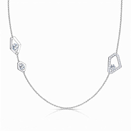 Колье ALROSA  из белого золота