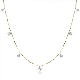 Золотое колье с бриллиантами