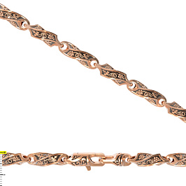 Цепь из розового золота