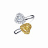 Кольцо из белого золота с бриллиантами 0,72 ct