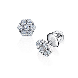 Серьги из белого золота