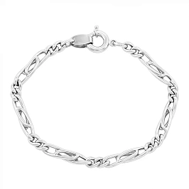 Декоративный браслет из белого золота (18.5)