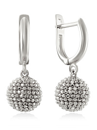 Серьги из белого золота