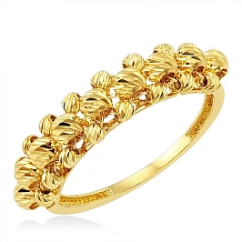 Итальянское Кольцо с шариками золото 585 (16.5)