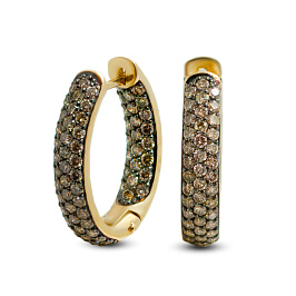 Серьги из желтого золота