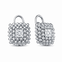 Серьги из белого золота