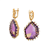 Серьги из желтого золота с аметринами 73,45 ct