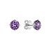 Серьги из белого золота с аметистами 3,49 ct