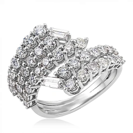 Кольцо из золота с бриллиантами