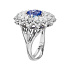 Кольцо из белого золота с сапфиром 3,72 ct