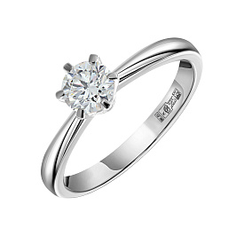 Кольцо DANAYA  из белого золота с бриллиантом 0,52 ct