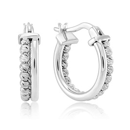 Серьги из белого золота