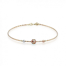 Браслет из комбинированного золота