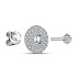Серьги ALROSA  из белого золота