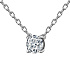 Колье из белого золота с бриллиантом 0,34 ct