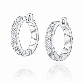 Серьги из белого золота