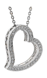 Подвеска из белого золота