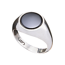 Кольцо из серебра с ониксом