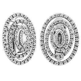 Серьги из белого золота