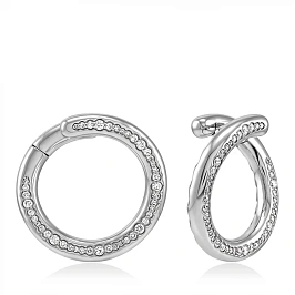 Серьги конго из золота с бриллиантами