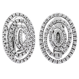 Серьги из белого золота