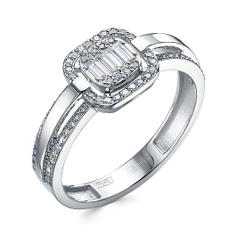 Кольцо из белого золота