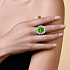 Кольцо из белого золота с турмалином 11,15 ct