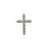 Крест из белого золота с бриллиантами