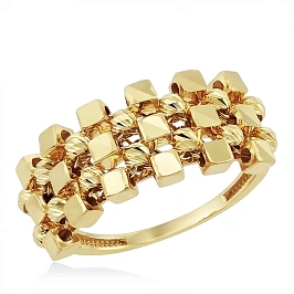 Широкое Кольцо из золота 585 пробы (17.0)