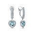 Серьги из белого золота с аквамаринами 3,264 ct