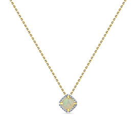 Колье из желтого золота с опалом 0,929 ct