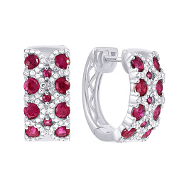 Серьги из белого золота