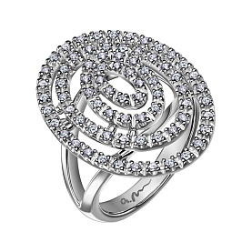 Кольцо из белого золота