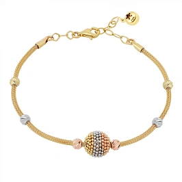 Браслет из комбинированного золота