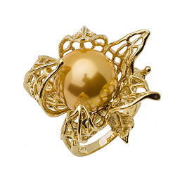 Кольцо из серебра с перламутром