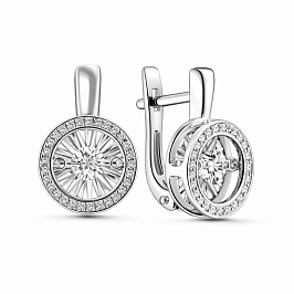 Серьги из белого золота